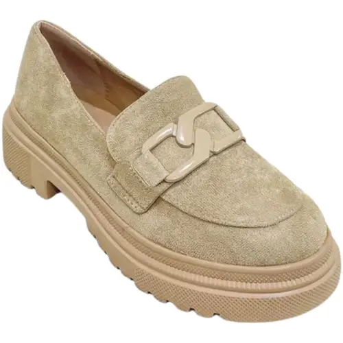 Mette dame loafers HX21 - Kaki