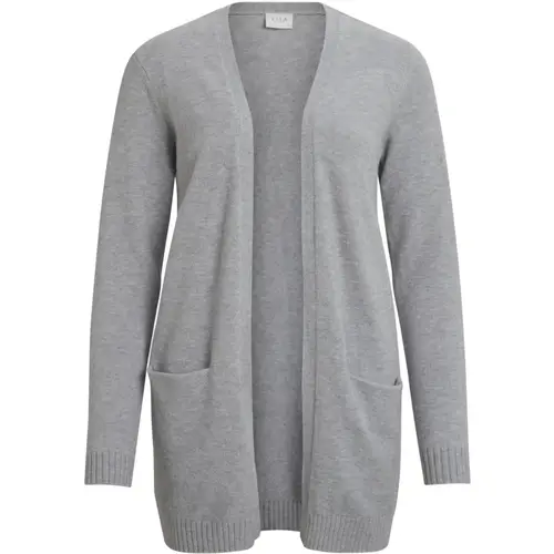 VILA dame cardigan VIRIL - Light Grey Melange