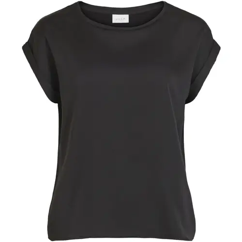 VILA dame top VIELLETTE - Black