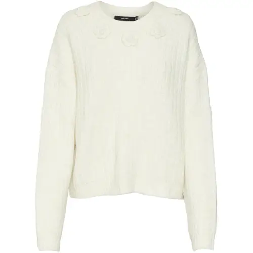 VERO MODA dame strik VMALETTA - Birch W. MELANGE