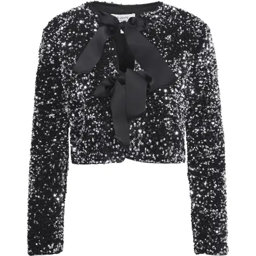 B.YOUNG dame bluse BYPAILLET - Silver Sequin Mix