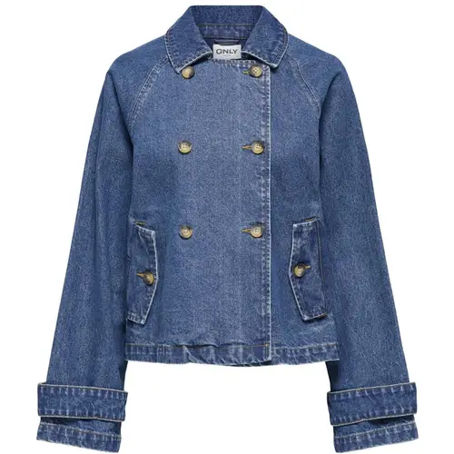 ONLY dame jakke ONLAPRIL - Medium blue denim