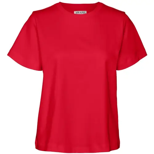 Vero Moda dame t-shirt AWNAIMA - Racing Red