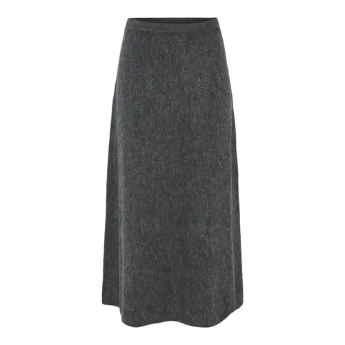 PIECES dame nederdel PCPIKO - Dark grey melange