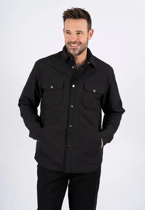 Pre End - Collins overshirt / jakke i sort