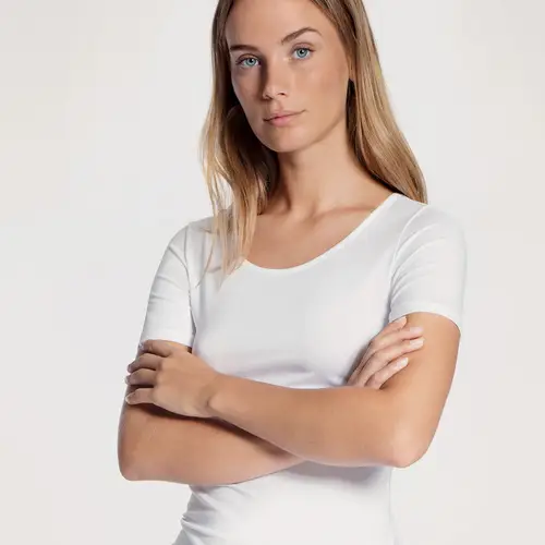 Calida t-shirt, hvid, Størrelse: XS, Dame