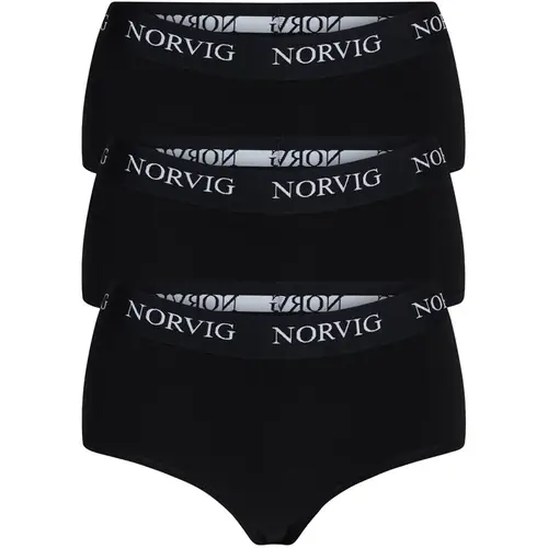 Norvig 3-Pack hipster trusse, sort, Størrelse: XS, Dame