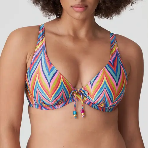 PrimaDonna Kea bikini top med bøjle, multi, Størrelse: 70E, Dame