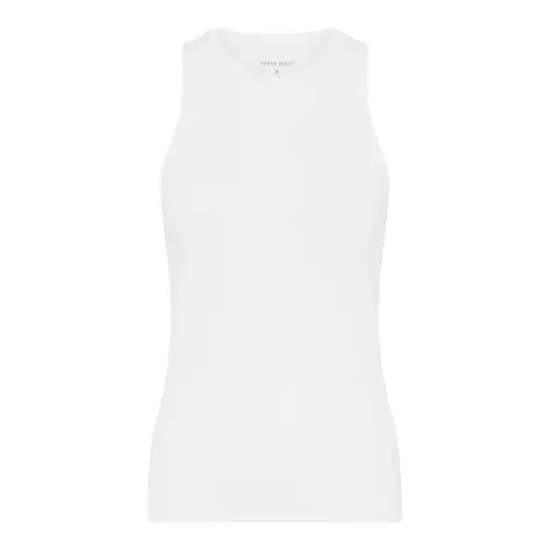 Urban Quest Bamboo Rib Tank top, hvid, Størrelse: XS, Dame