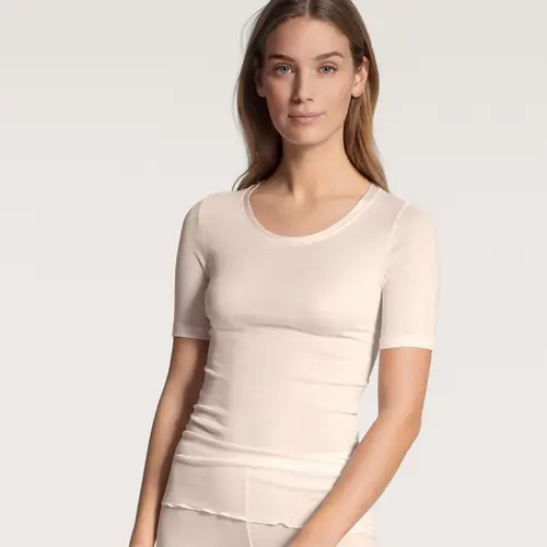 Calida t-shirt, creme, Størrelse: XS, Dame