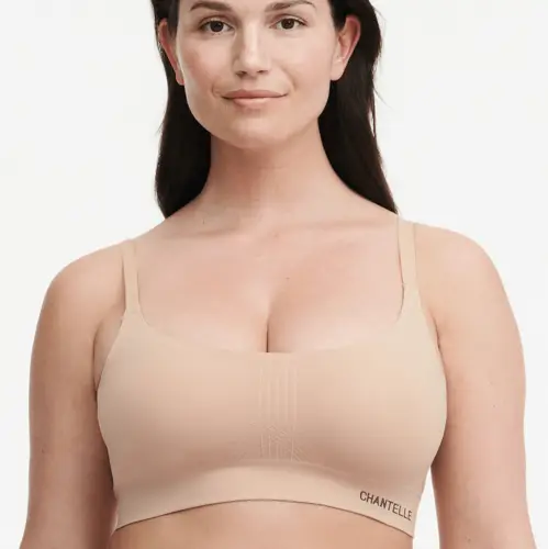 Chantelle Smooth Comfort Support BH uden bøjle, nude, Størrelse: S, Dame