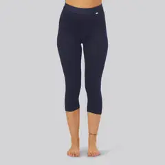 Bambus 3/4 leggings i navy m. navy elastik til kvinder