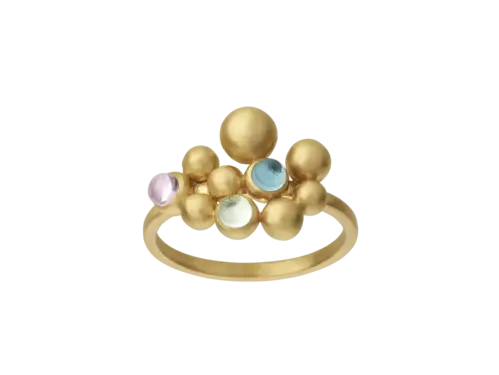 byBiehl - Pebbles Ring Colors - Forgyldt