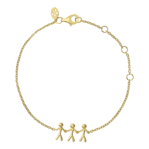 byBiehl - Together Family 3 Armbånd Forgyldt