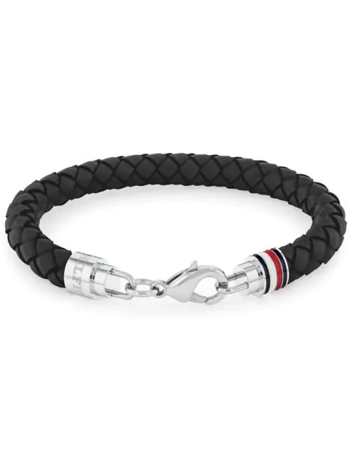 Iconic Braided Læder Herrearmbånd fra Tommy Hilfiger