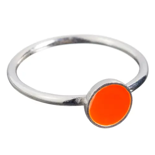 Scherning, Colouring Ring, Orange/Sølv