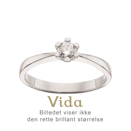 Vida Ring 0,25 ct. i 14 Karat Hvidguld fra Scrouples