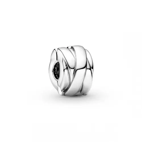 Ribbon Klemmeled Sterling Sølv Charm fra Pandora