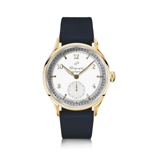 About Vintage 1968 Mechanical, Gold / White Automatic