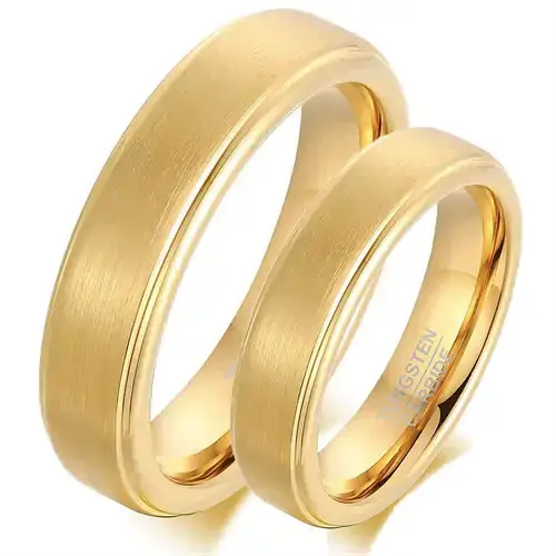 IP Gold tungstenring Vielse eller forlovelse