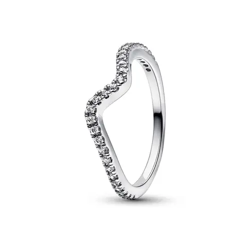 Pandora Sparkling Wave Sterling Sølv Ring 192539C01