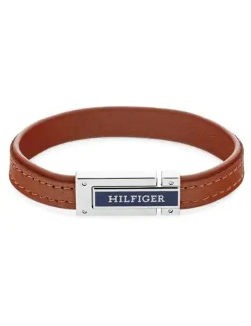 Tommy Hilfiger Flat Herrearmbånd i Læder 2790560