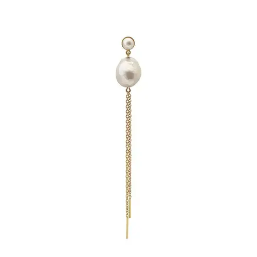 Heiring Pearl Earring No. 7 Ørering i Forgyldt Sølv med Ferskvandsperle