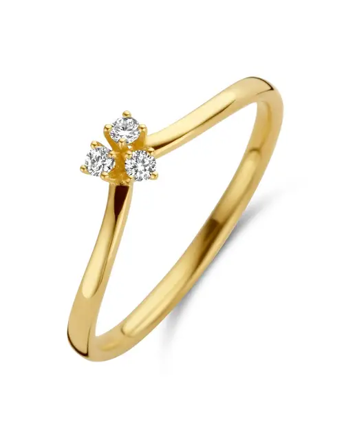 Juliet 14 Karat Guld Ring fra Spirit Icons med Brillanter 0,09 Carat W/VS