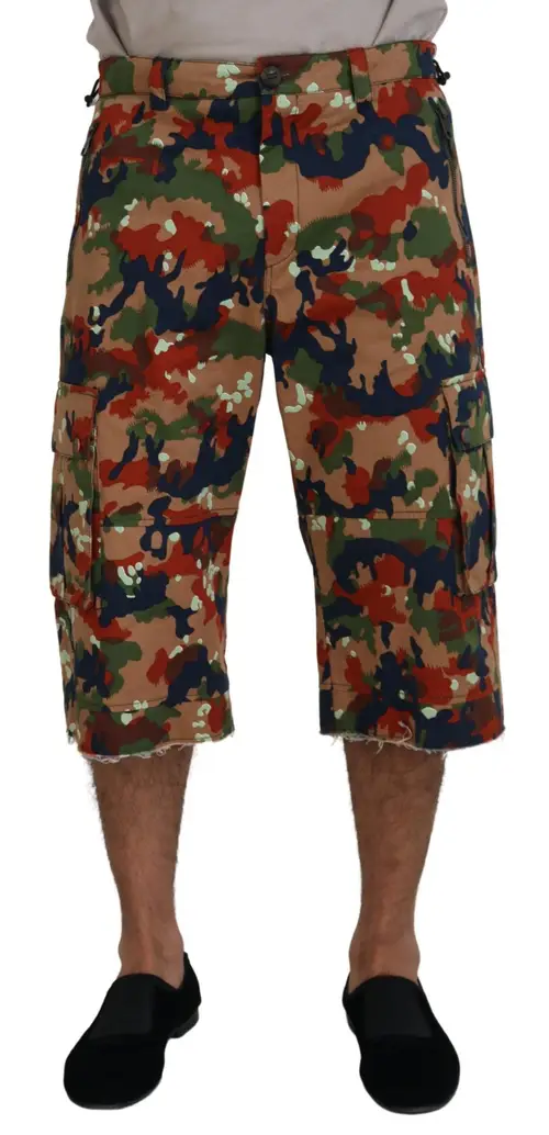 Dolce & Gabbana Multifarver Bomuld Shorts