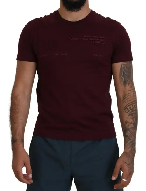 Dolce & Gabbana Maroon T-shirt