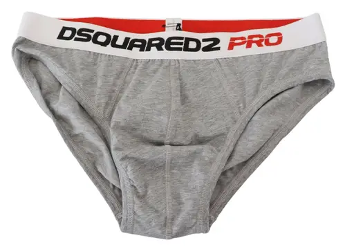 Dsquared2 Grå Logo Bomuld Undertøj