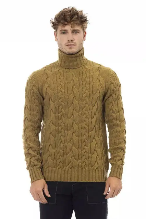 Alpha Studio Brun Uld Sweater