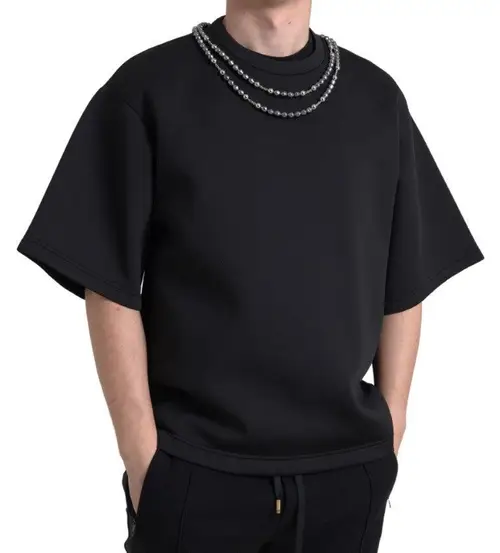 Dolce & Gabbana Sort Polyester T-shirt