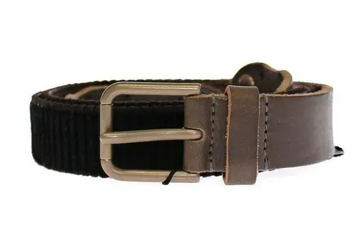 Dolce & Gabbana Elegant Leather-Cotton Fusion Herre Belt