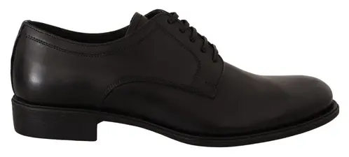 Dolce & Gabbana Elegant Black Derby Formal Sko