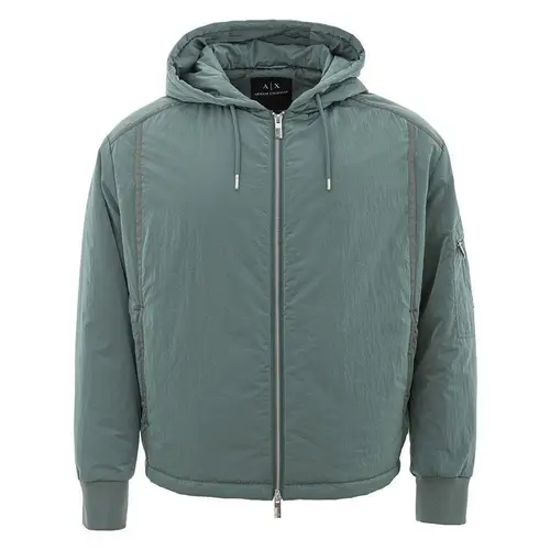 Armani Exchange Chic Green Polyamide Herre Jacket