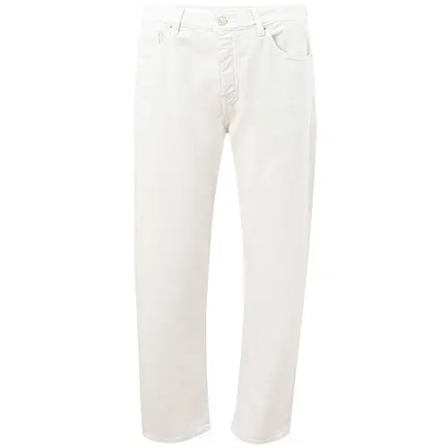 Armani Exchange Elegant White Cotton Trousers