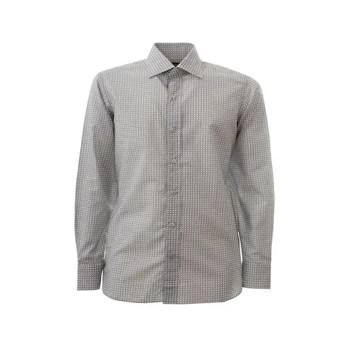 Tom Ford Elegant Cotton Gray Shirt for Herre