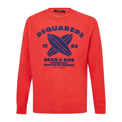 Dsquared2 Red Cotton T-Shirt