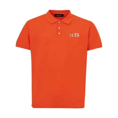 Dsquared2 Orange Cotton Polo Shirt