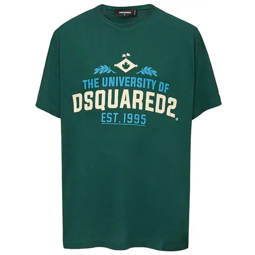 Dsquared2 Green Cotton T-Shirt