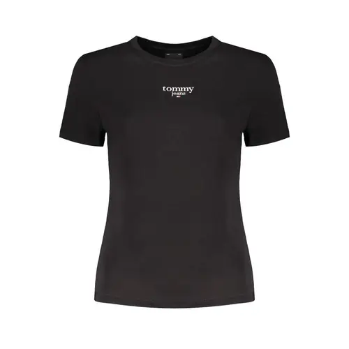 Tommy Hilfiger Black Cotton Tops & T-Shirt