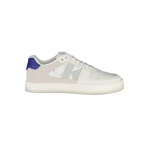 Calvin Klein White Leather Herres Sneakers