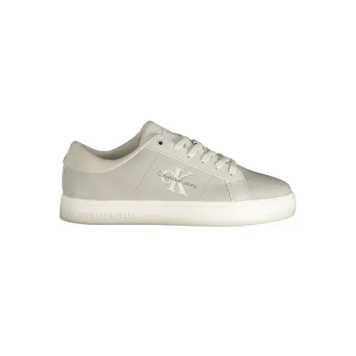 Calvin Klein Gray Leather Herres Sneakers