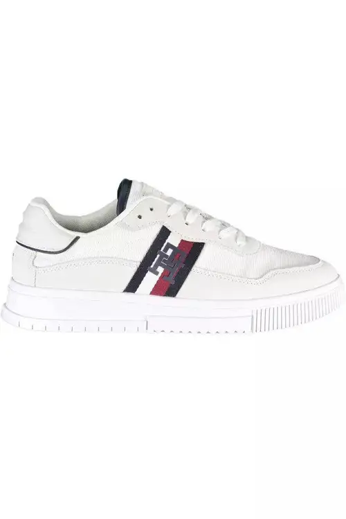 Tommy Hilfiger White Polyester Herre Sneakers