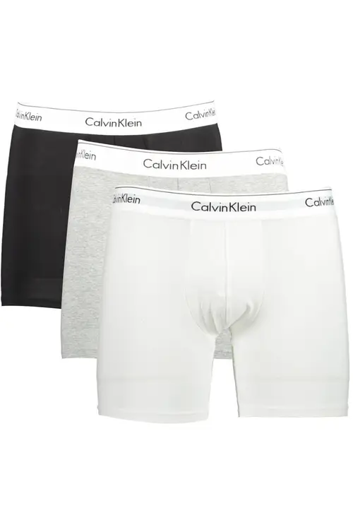 Calvin Klein Gray Cotton Herre Boxer Brief