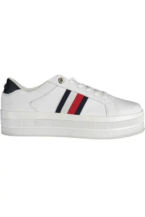 Tommy Hilfiger White Polyethylene Dame Sneakers