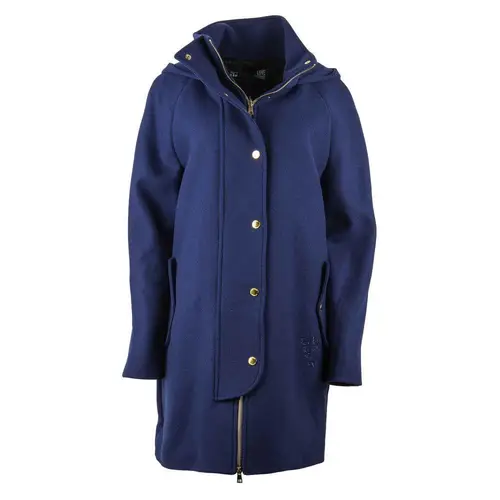 Love Moschino Blue Wool Dame Coat