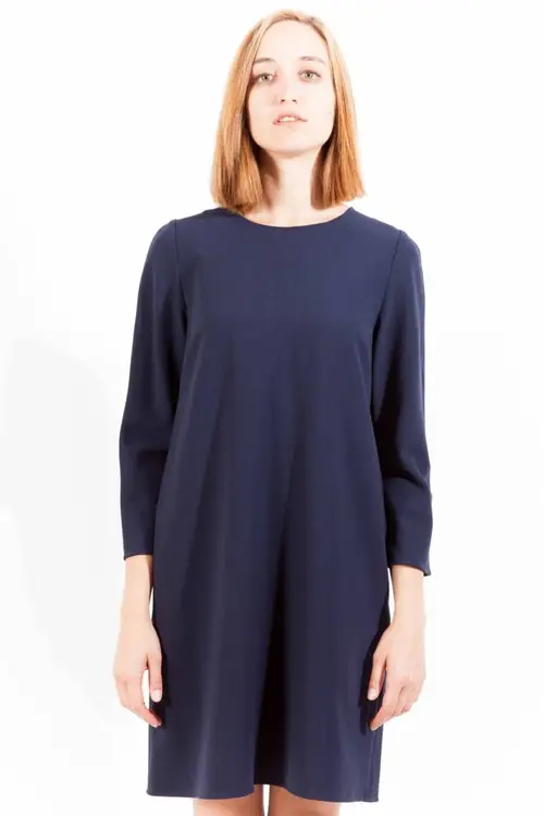 Gant Blue Wool Dame Dress