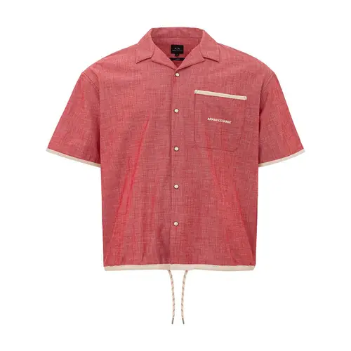 Armani Exchange Crimson Cotton Classic Herre Shirt